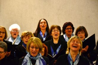 Happiness is singing in the choir